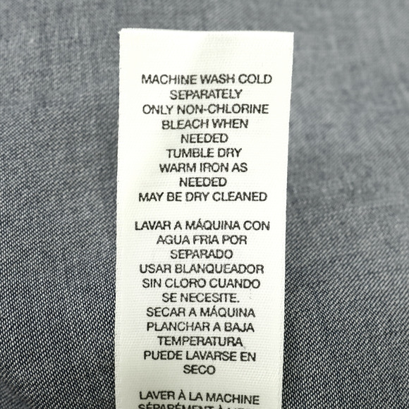 Chicos Top 1 Womens Medium 8 Blue Cotton Off Shoulder Blouse Boho Romantic - Picture 13 of 13